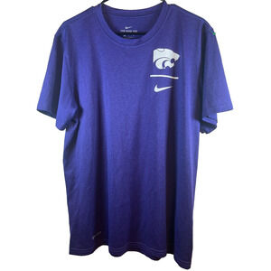 Kansas State University Wildcats Nike Dri Fit Purple Mens SS Shirt Size L
